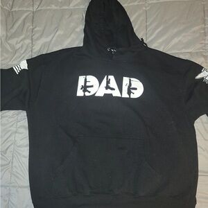 Men's Black 'DAD' Hoodie Sweater